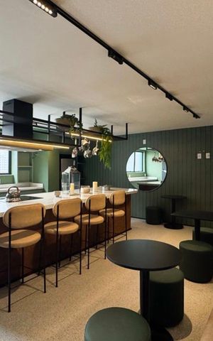 Studio para alugar com 39m², 1 quarto e sem vaga Studio para alugar com 39m², 1 quarto e sem vagaSalão de Festas