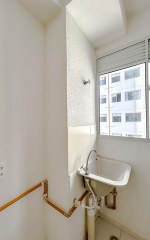 Apartamento para alugar com 44m², 2 quartos e sem vagaCozinha e Área de Serviço