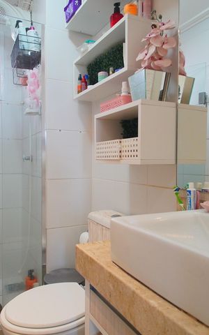 Apartamento à venda com 74m², 3 quartos e 1 vagaBanheiro