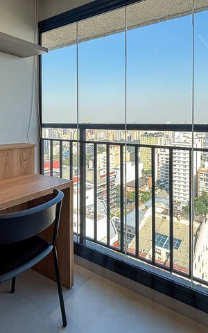 Apartamento para alugar com 28m², 1 quarto e sem vaga