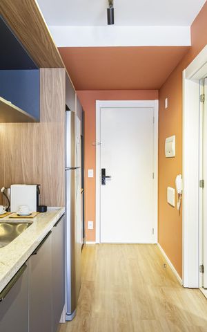 Studio para alugar com 28m², 1 quarto e sem vagaCozinha