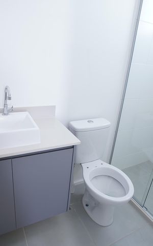 Apartamento para alugar com 61m², 3 quartos e 1 vaga Apartamento para alugar com 61m², 3 quartos e 1 vagaBanheiro social