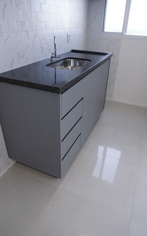 Apartamento para alugar com 61m², 3 quartos e 1 vaga Apartamento para alugar com 61m², 3 quartos e 1 vagaCozinha e Área de serviço