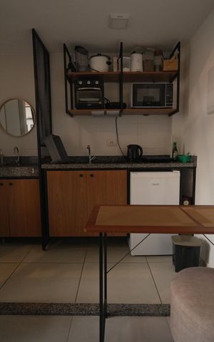 Studio à venda com 36m², 1 quarto e sem vagaCozinha