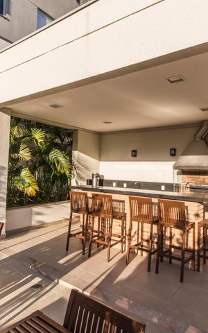 Apartamento à venda com 43m², 1 quarto e 1 vagaÁrea gourmet