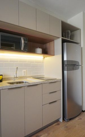 Studio à venda com 32m², 1 quarto e sem vagaCozinha