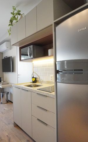 Studio à venda com 32m², 1 quarto e sem vagaCozinha