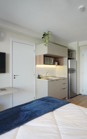 Studio à venda com 32m², 1 quarto e sem vagaStudio
