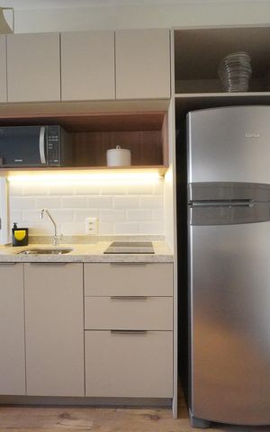 Studio à venda com 32m², 1 quarto e sem vagaCozinha