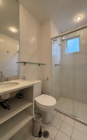 Apartamento para alugar com 56m², 1 quarto e 1 vagaBanheiro da Suíte