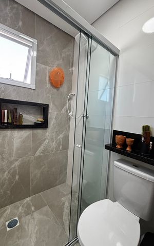 Apartamento para alugar com 61m², 2 quartos e 1 vaga Apartamento para alugar com 61m², 2 quartos e 1 vagaBanheiro da Suíte