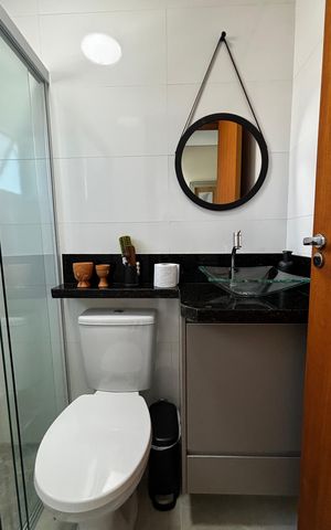 Apartamento para alugar com 61m², 2 quartos e 1 vaga Apartamento para alugar com 61m², 2 quartos e 1 vagaBanheiro da Suíte
