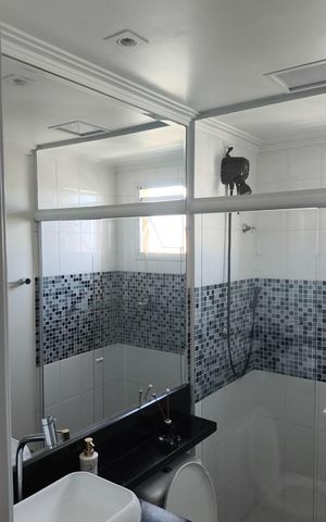 Apartamento à venda com 57m², 2 quartos e 2 vagas Apartamento à venda com 57m², 2 quartos e 2 vagasBanheiro 2