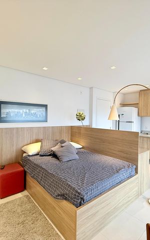 Studio à venda com 38m², 1 quarto e 1 vaga Studio à venda com 38m², 1 quarto e 1 vagaQuarto