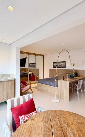 Studio à venda com 38m², 1 quarto e 1 vaga Studio à venda com 38m², 1 quarto e 1 vagaSacada