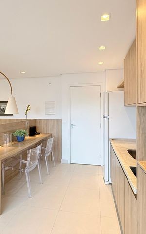 Studio à venda com 38m², 1 quarto e 1 vaga Studio à venda com 38m², 1 quarto e 1 vagaCozinha