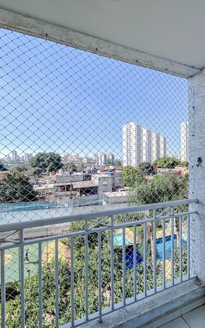 Apartamento à venda com 63m², 3 quartos e 1 vagaVaranda