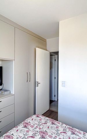 Apartamento à venda com 63m², 3 quartos e 1 vagaQuarto 2 - Suíte