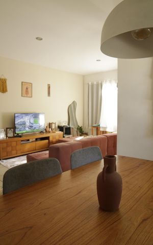 Casa de condomínio à venda com 120m², 4 quartos e 2 vagasSala