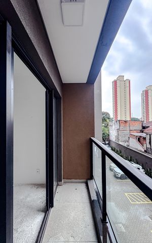 Apartamento à venda com 27m², 1 quarto e sem vaga Apartamento à venda com 27m², 1 quarto e sem vagaVaranda
