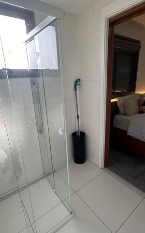 Studio para alugar com 32m², 1 quarto e 1 vaga Studio para alugar com 32m², 1 quarto e 1 vagaBanheiro