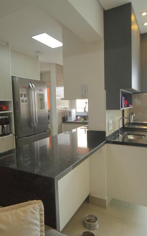Apartamento à venda com 78m², 2 quartos e 2 vagasCozinha 