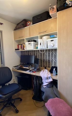 Apartamento à venda com 61m², 3 quartos e 1 vagaQuarto 3