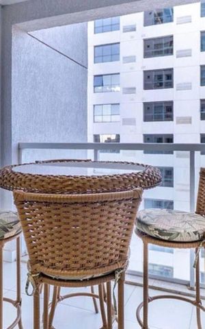 Apartamento à venda com 41m², 1 quarto e 1 vagaVaranda