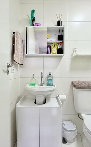 Apartamento à venda com 27m², 1 quarto e sem vaga Apartamento à venda com 27m², 1 quarto e sem vagaBanheiro Suíte