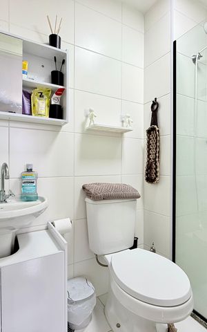 Apartamento à venda com 27m², 1 quarto e sem vaga Apartamento à venda com 27m², 1 quarto e sem vagaBanheiro Suíte