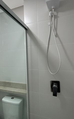 Studio para alugar com 36m², 1 quarto e 1 vaga Studio para alugar com 36m², 1 quarto e 1 vagaBanheiro