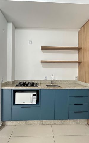 Studio para alugar com 36m², 1 quarto e 1 vaga Studio para alugar com 36m², 1 quarto e 1 vagaCozinha