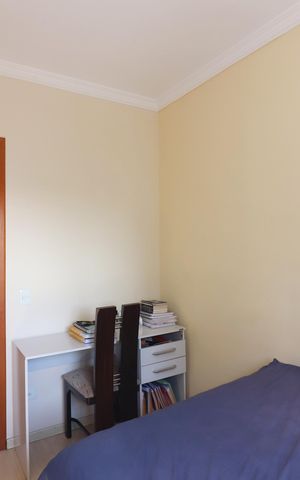 Apartamento à venda com 78m², 3 quartos e 2 vagasQuarto 3