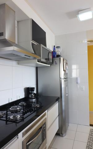 Apartamento à venda com 78m², 3 quartos e 2 vagasCozinha e Área de Serviço