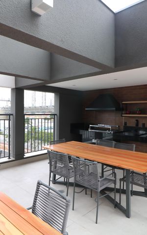 Studio à venda com 31m², 1 quarto e sem vagaÁrea comum - Churrasqueira