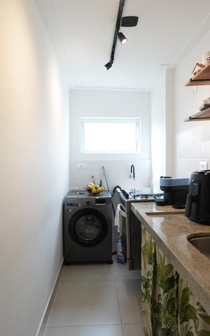 Studio à venda com 37m², 1 quarto e sem vagaCozinha e Área de Serviço