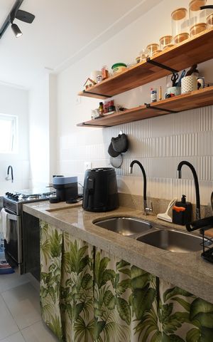 Studio à venda com 37m², 1 quarto e sem vagaCozinha e Área de Serviço