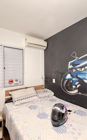 Casa de condomínio à venda com 111m², 3 quartos e 3 vagasQuarto 2