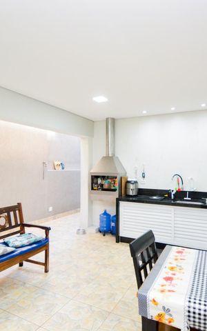 Casa à venda com 132m², 2 quartos e 2 vagasÁrea gourmet