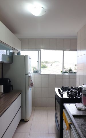 Apartamento à venda com 53m², 2 quartos e 1 vagaCozinha e Área de Serviço