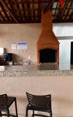 Casa de condomínio à venda com 155m², 3 quartos e 3 vagasÁrea comum - Churrasqueira