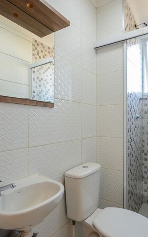 Apartamento à venda com 40m², 2 quartos e 1 vaga Apartamento à venda com 40m², 2 quartos e 1 vagaBanheiro social