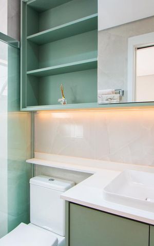 Apartamento para alugar com 130m², 3 quartos e 2 vagasBanheiro do quarto 3