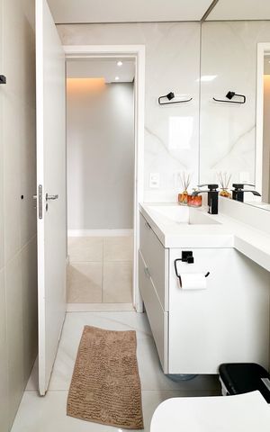 Apartamento à venda com 59m², 2 quartos e 1 vagaBanheiro Social