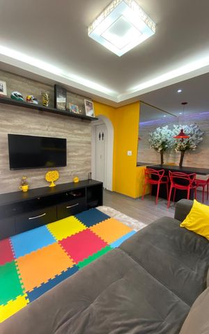 Apartamento à venda com 55m², 2 quartos e 2 vagas Apartamento à venda com 55m², 2 quartos e 2 vagasSala