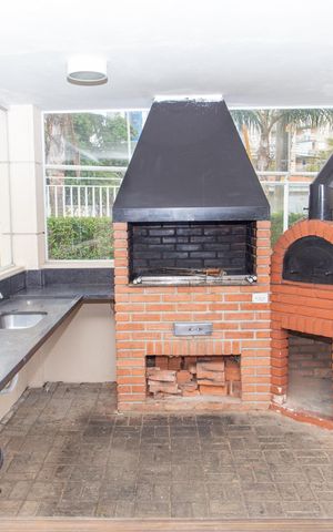 Apartamento à venda com 56m², 2 quartos e 1 vagaChurrasqueira