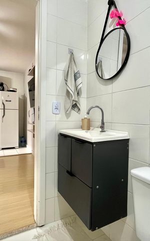 Apartamento à venda com 33m², 2 quartos e sem vaga Apartamento à venda com 33m², 2 quartos e sem vagaBanheiro