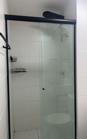 Apartamento para alugar com 24m², 1 quarto e sem vaga Apartamento para alugar com 24m², 1 quarto e sem vagaBanheiro da Suíte
