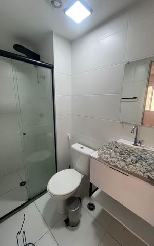 Apartamento para alugar com 24m², 1 quarto e sem vaga Apartamento para alugar com 24m², 1 quarto e sem vagaBanheiro da Suíte
