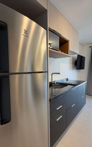 Studio à venda com 26m², 1 quarto e sem vaga Studio à venda com 26m², 1 quarto e sem vagaCozinha